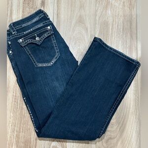 Cowgirl Tuft Women's Queen of Everything Blue Jeans Size 30"x32"